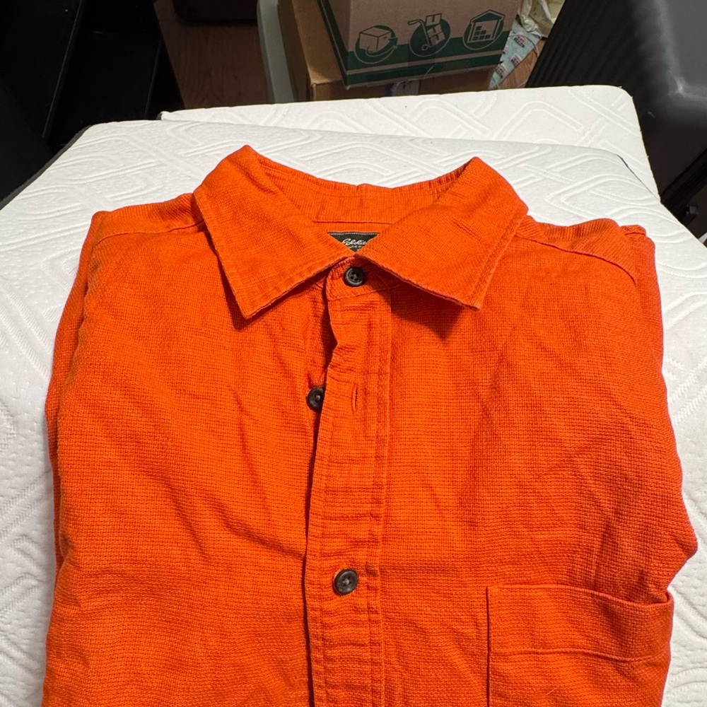 Eddie Bauer Vibrant Orange Shirt